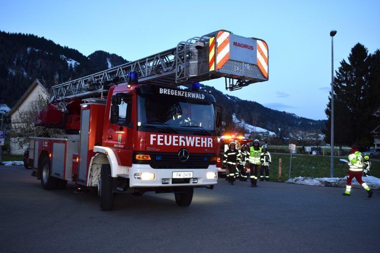 Feuerwehrübung Vorderwald