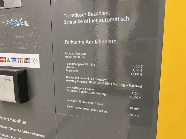 Tiefgarage Parkgebühren, Feldkirch, Parken