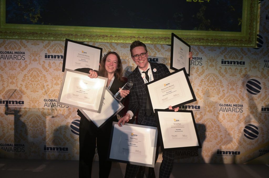 Global Media Awards der INMA: Siebenfach ausgezeichnete Medienarbeit bei Russmedia