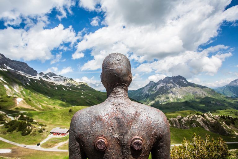 feature, arlbergjournal, horizont field, die letzte anthony gormley eisenmann figur in vorarlberg, kriegeralpe