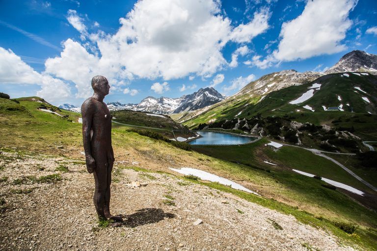 feature, arlbergjournal, horizont field, die letzte anthony gormley eisenmann figur in vorarlberg, kriegeralpe