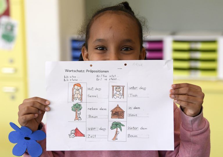 ABD0023_20181008 – WIEN – STERREICH: ++ THEMENBILD ++ Illustration zum Thema “Schule / Deutschklasse / Deutschfrderklasse: Mit dem neuen Schuljahr starten auch die separaten Deutschfrderklassen. In den Deutschfrderklassen wird 15 bis 20 Wochenstunden nach eigenem Lehrplan Deutsch unterrichtet. In Fchern wie Zeichnen, Musik oder Turnen findet der Unterricht allerdings gemeinsam mit Schlern der Regelklasse statt. […]