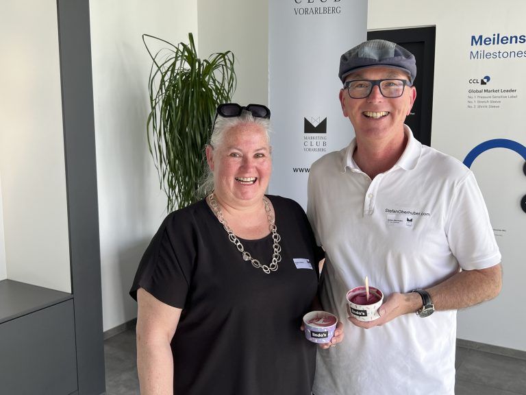 Andrea Blatter und Stefan Oberhuber bei bester Laune