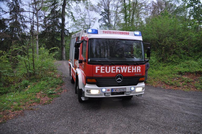 Brand auf der Ruine Blumenegg