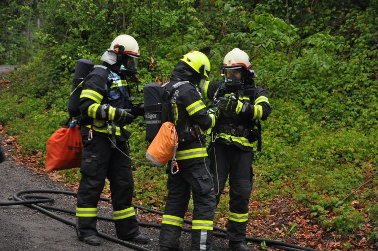 Brand auf der Ruine Blumenegg