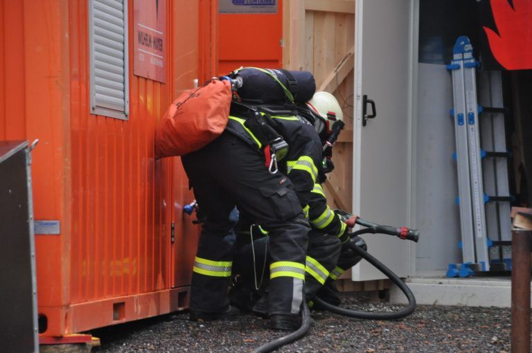 Brand auf der Ruine Blumenegg