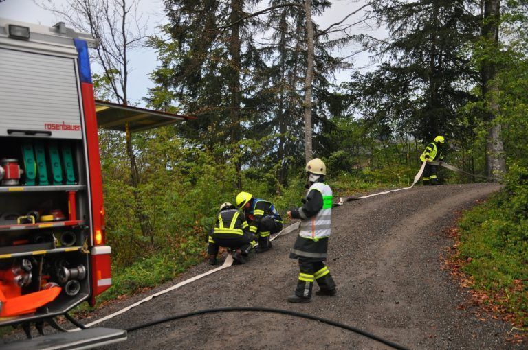Brand auf der Ruine Blumenegg