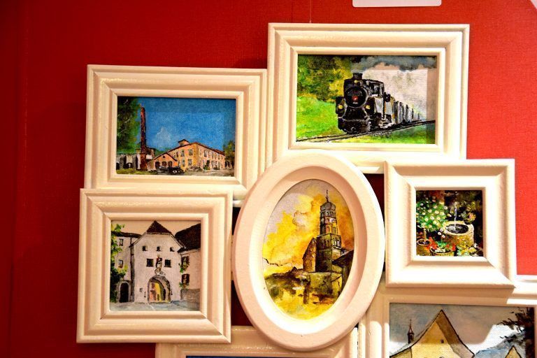 Vernissage zu einer Ausstellung mit Werken von Horst Pritz, Haus Habakuk