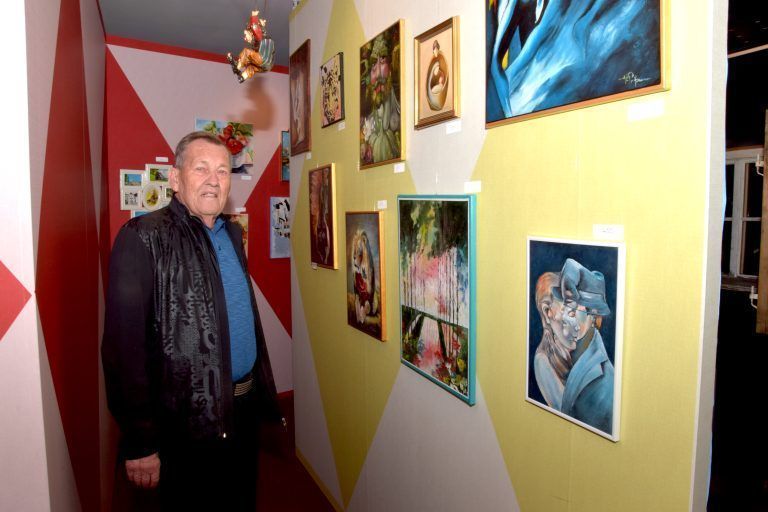 Vernissage zu einer Ausstellung mit Werken von Horst Pritz, Haus Habakuk