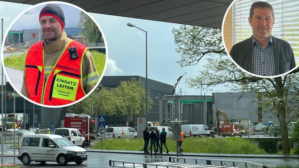 Gasaustritt an der L190 in Frastanz
