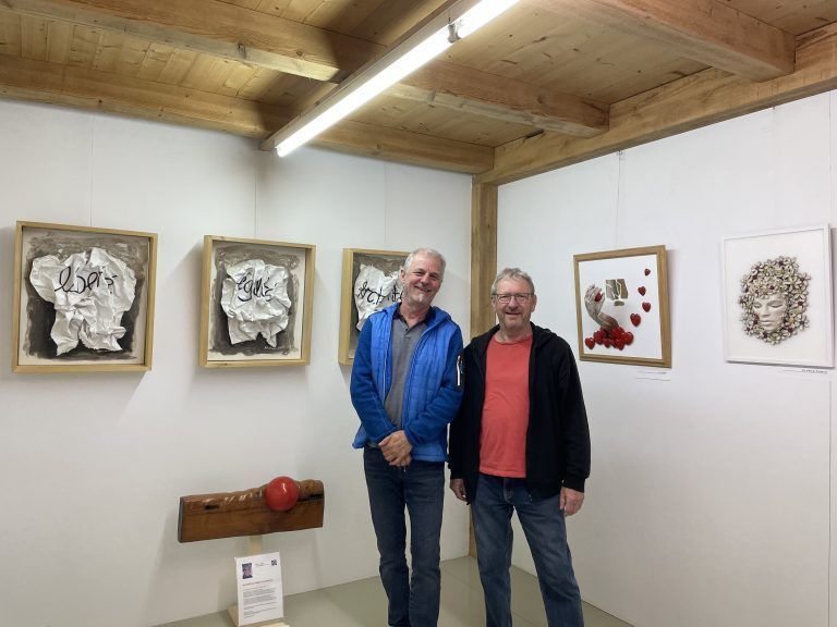 Galerie Tschütscher, usgsteckt, Hubert Tschütscher und Peter Joschika