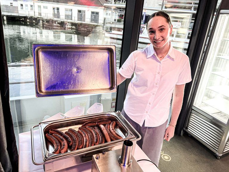 Franziska MIessgang versorgte die Passagiere