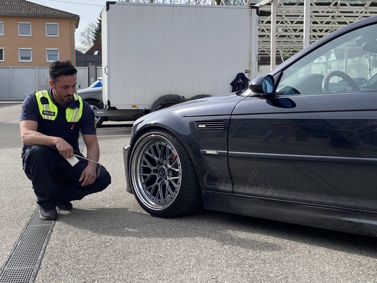 Kontrolle Tuning Poser Auto Bayern
