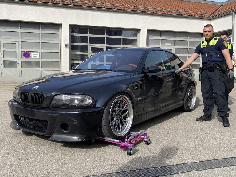 Kontrolle Tuning Poser Auto Bayern