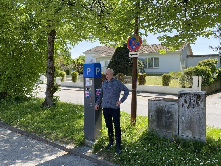 Kurt Sandholzer am Parkplatz West