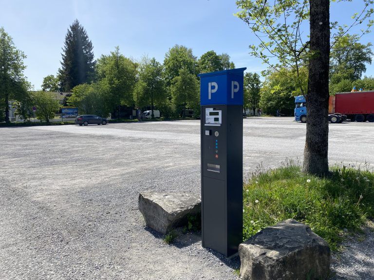 Kurt Sandholzer am Parkplatz West