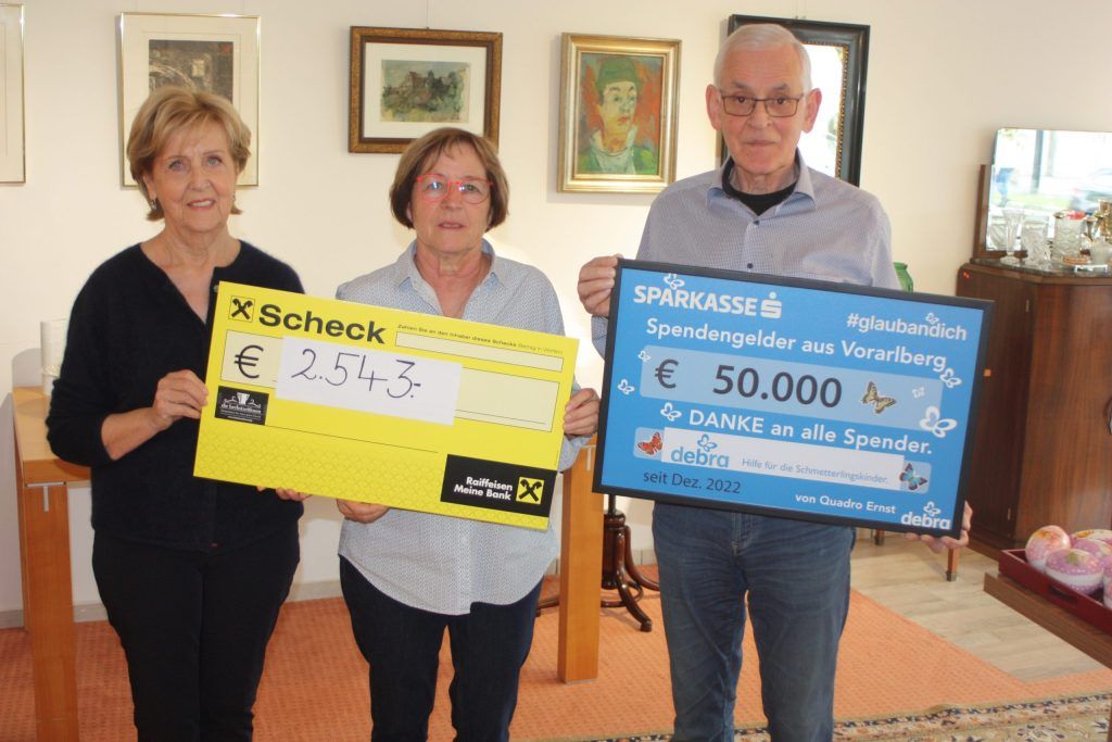 Rekordsumme von 50.000 Euro für die Schmetterlingskinder