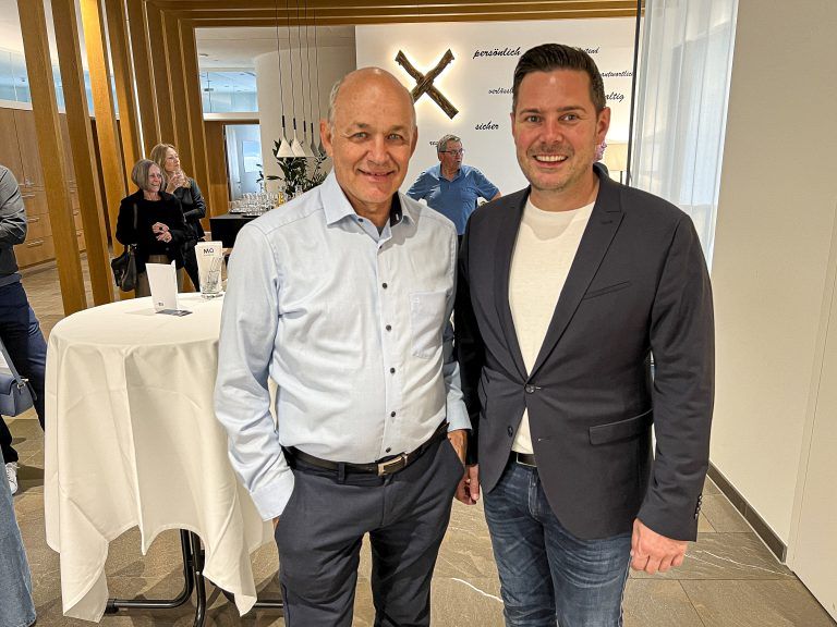 Kurt Böckle und Catering Spezialist Marco Geser