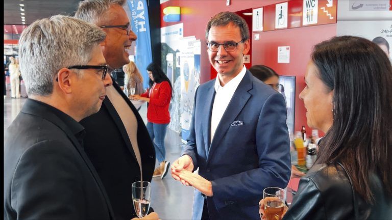 LH Markus Wallner war ein gefragter Gesprächspartner