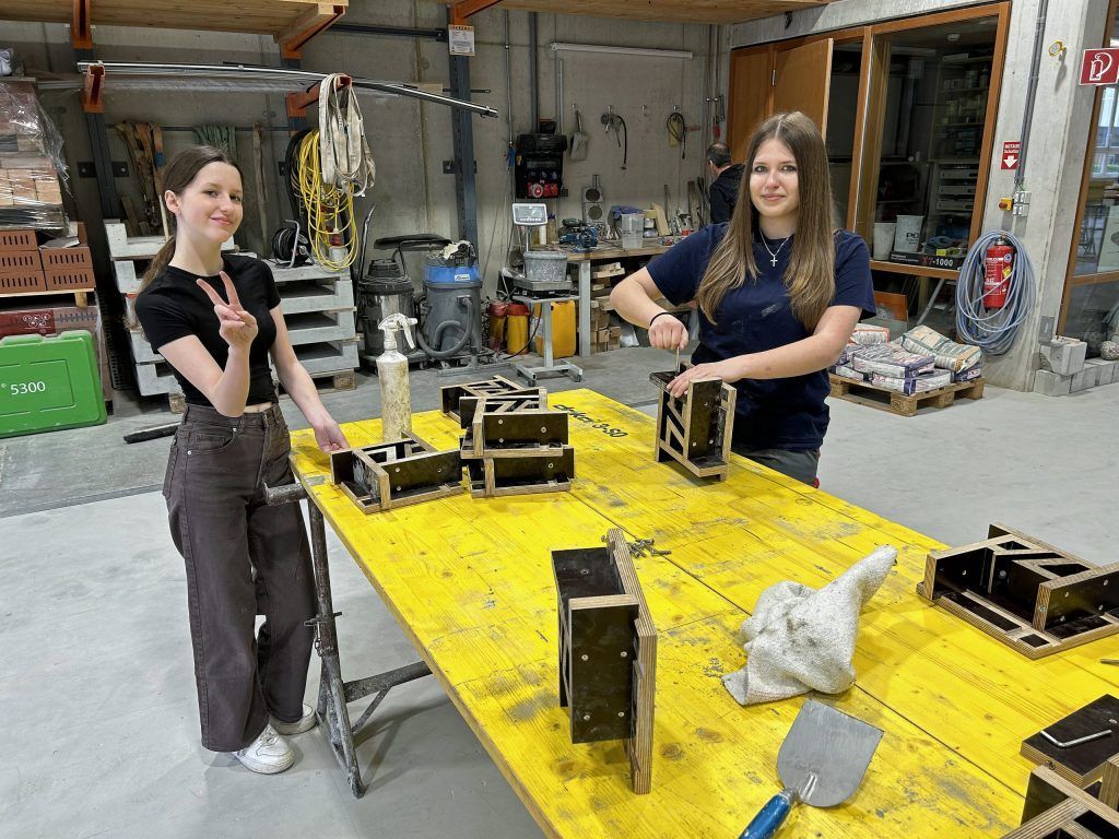 Poly-Schüler tauchten in die Baubranche ein