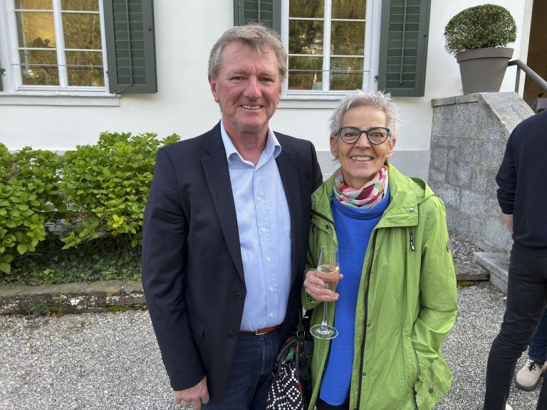 Vera und Kurt Frick kamen zur Vernissage nach Thüringen