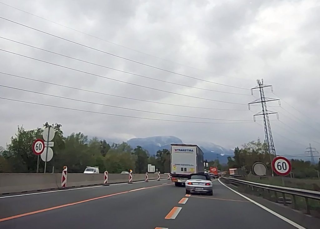 Die kurze Auffahrt bei Dornbirn Nord