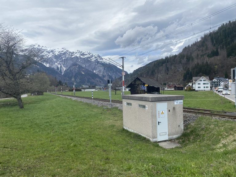 Haltestelle Tschagguns, Bahnhaltestelle, Bahnhof