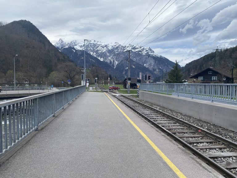 Haltestelle Tschagguns, Bahnhaltestelle, Bahnhof