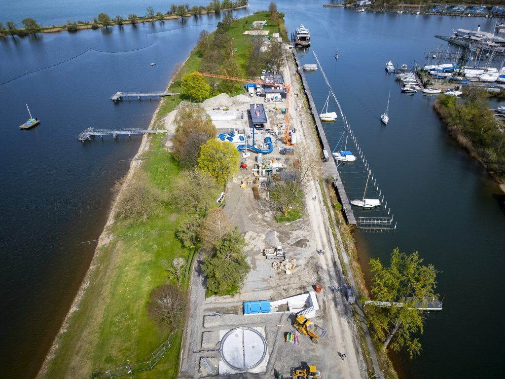 Ein Strandbad in Rekordzeit