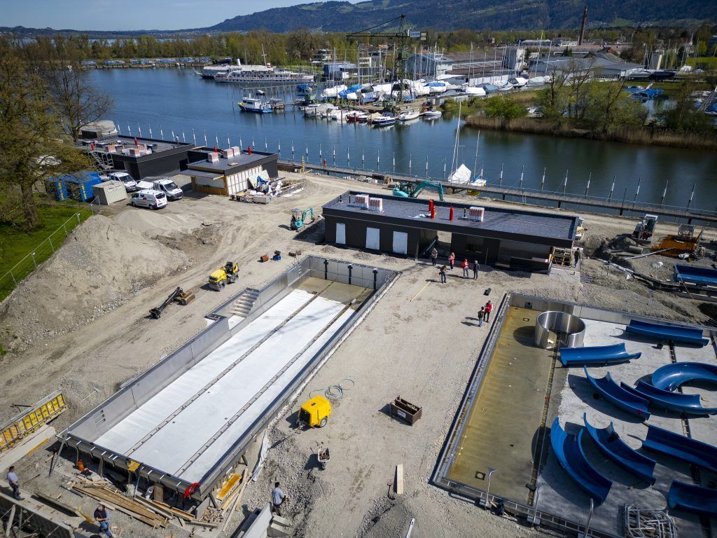 Ein Strandbad in Rekordzeit
