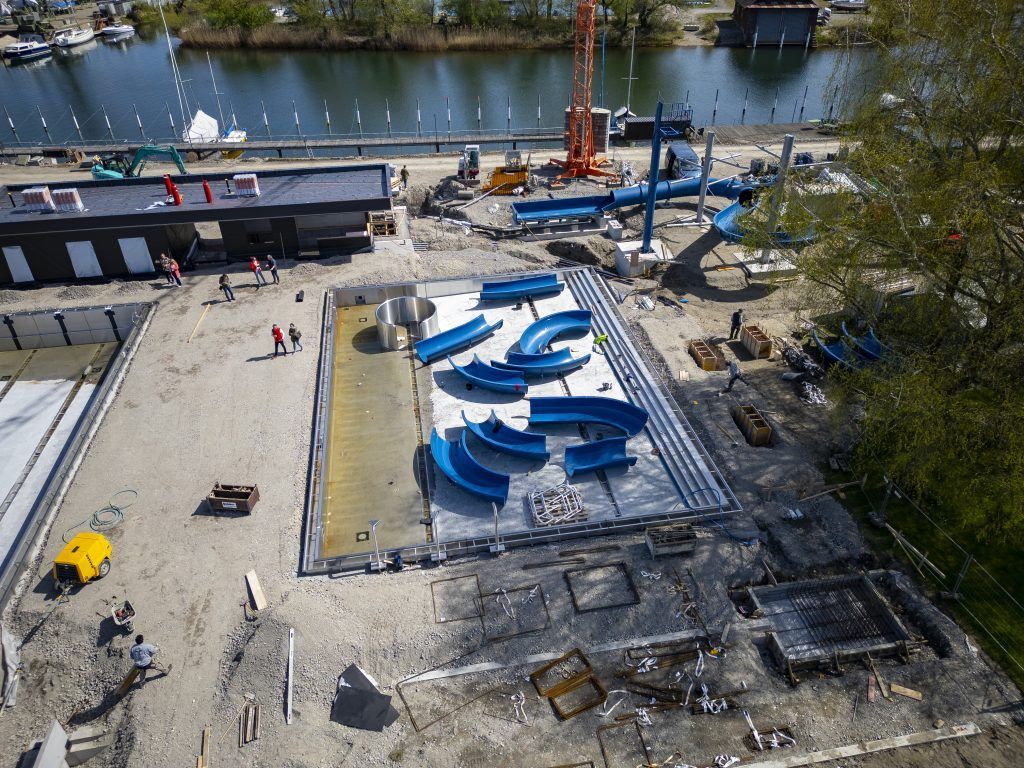 Ein Strandbad in Rekordzeit