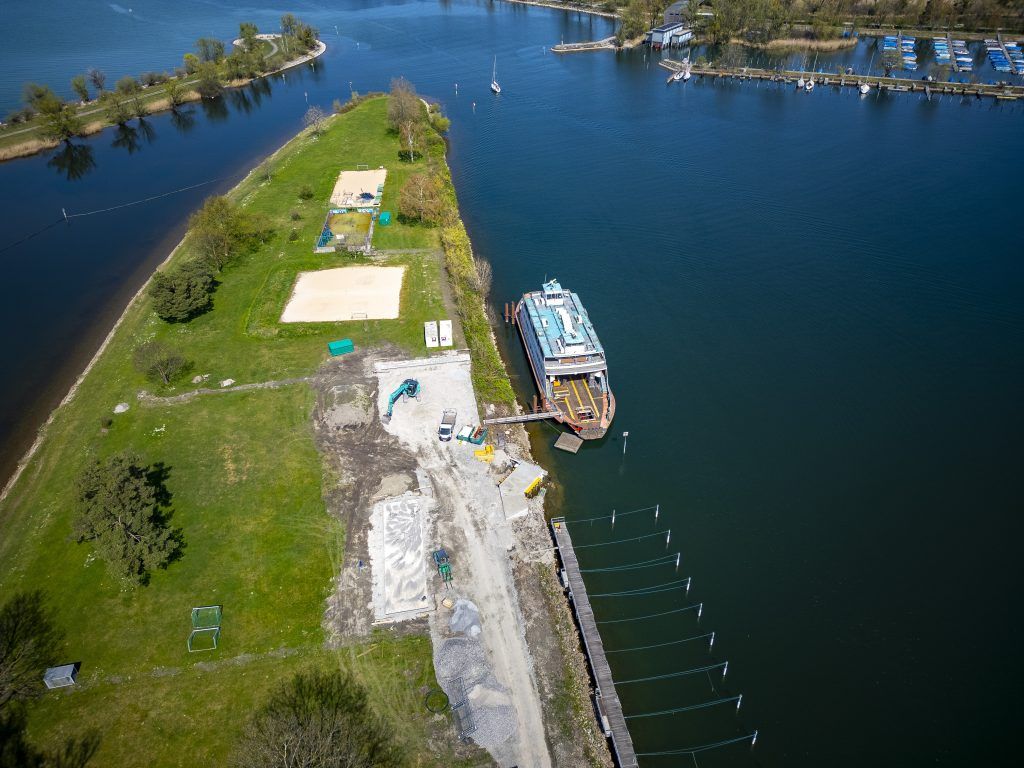 Ein Strandbad in Rekordzeit
