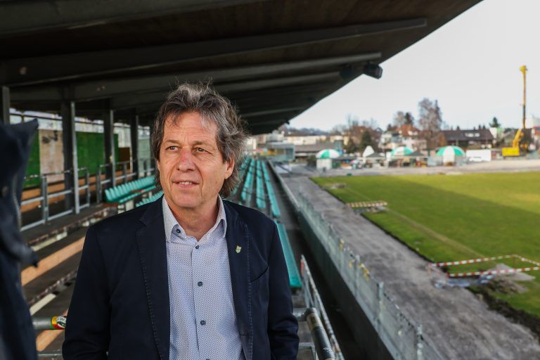 Fu§ball, SC Austria Lustenau, Patrick Schuchter und Bernd Bsch