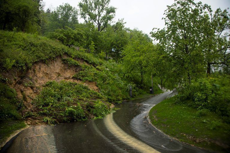 Wetter Hochwasser Überschwemmung Muren Regen Lochau Hangrutsch