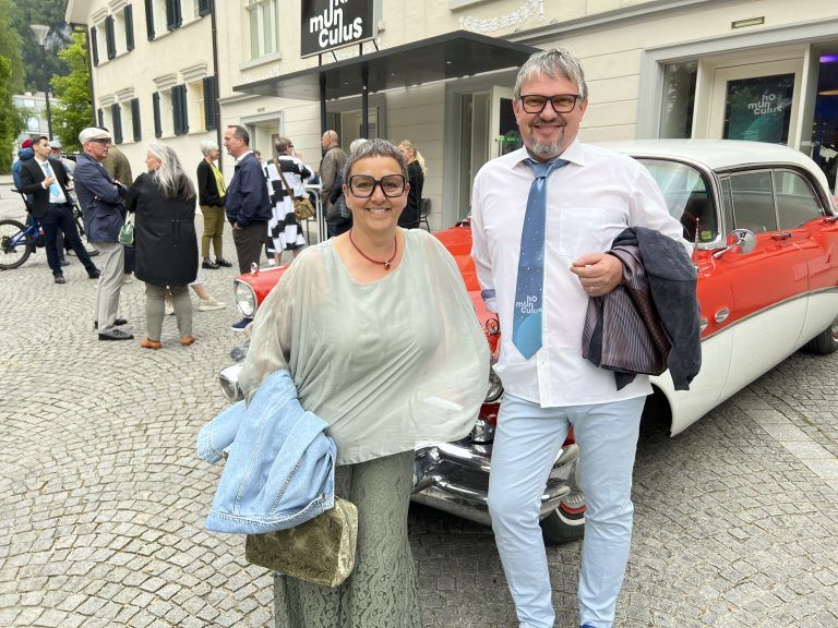 Andrea und Gerhard Dobnik beim Empfang