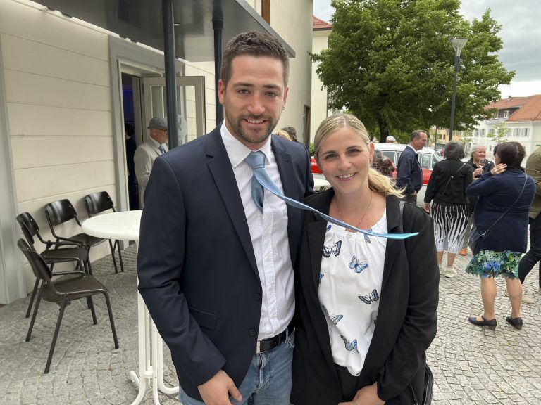 Christina und Thomas Franz trotzten dem Wind