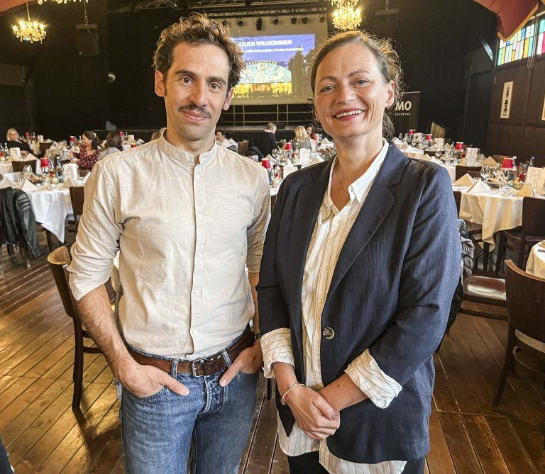 Michael Pezzei und Nina Fritsch vom Lustenauer Kulturamt