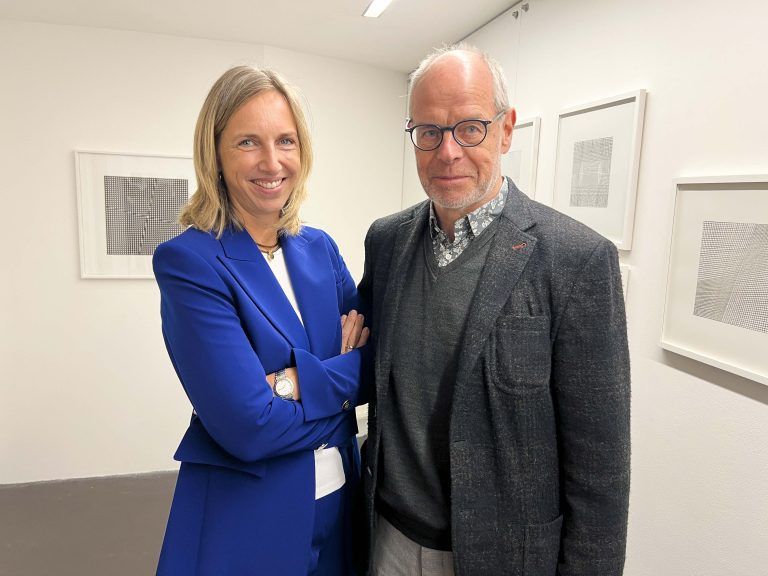 Sabine und Autor Peter Natter beim Rundgang