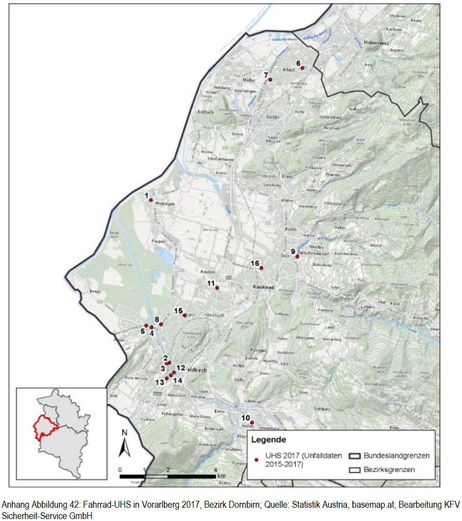 So geht Vorarlberg mit den Radunfall-Hotspots um