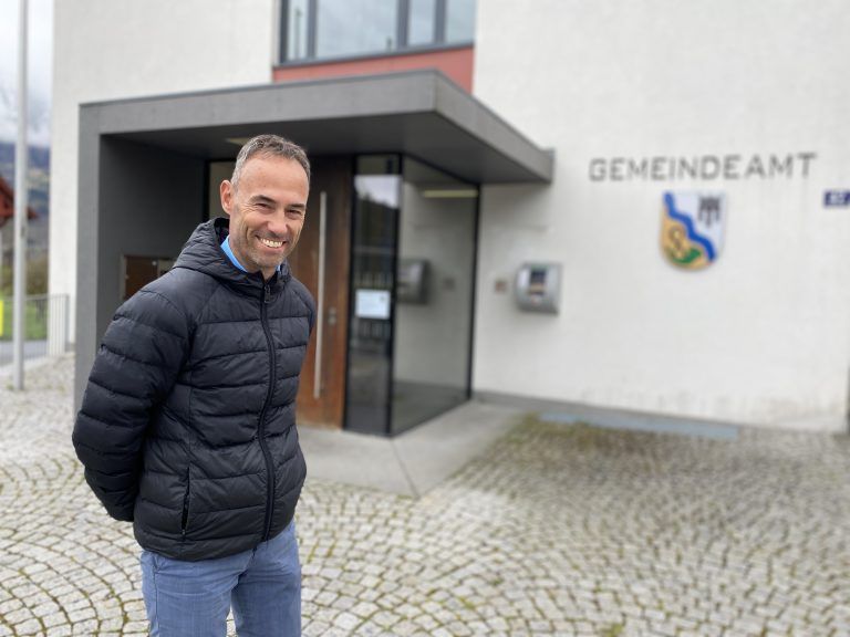 Erne-Areal, Erne-Fittings, Bürgermeister Wolfgang Lässer