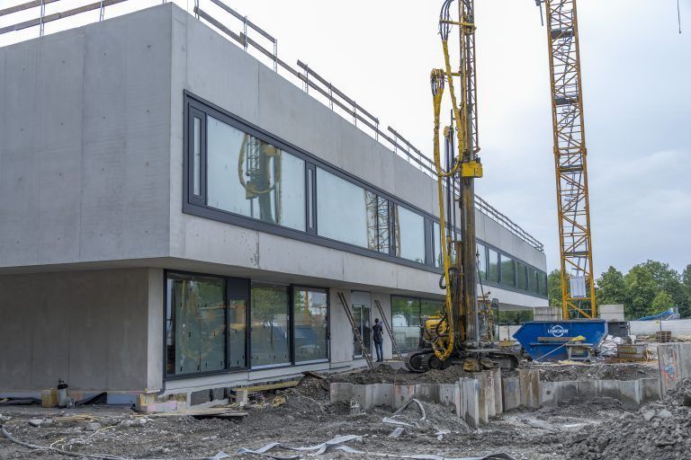 Firstfeier Hallenbad Bregenz Baustelle Rundgang