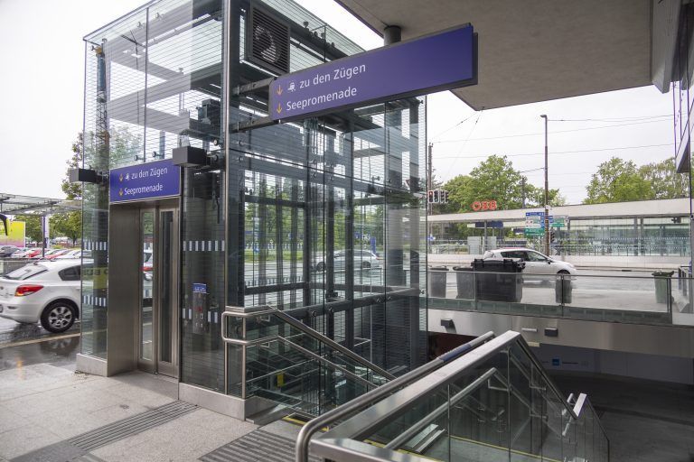 Eröffnung Hypo Unterführung ÖBB Bahnhof Markus Wallner Michael Ritsch