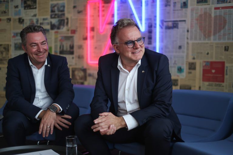Gespräch Markus Stadelmann, Peter Humer, Uniqa-Vorstand