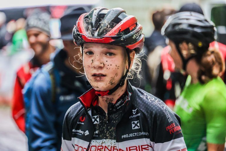 MTB Rennen Zanzenberg, Bilder des UCI-Mountainbikerennens am Zanzenberg, die Vorarlberger sind beschriftet