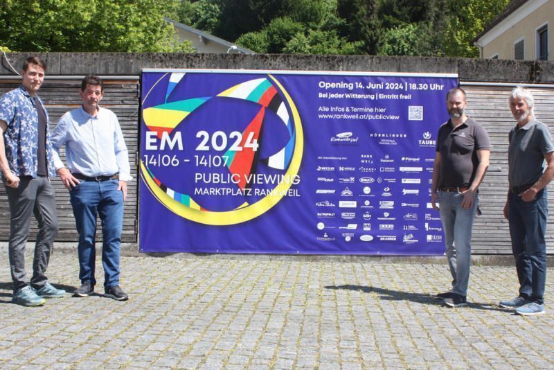 Rankweil bereitet sich auf die Fußball-EM mit großem Public Viewing und buntem Rahmenprogramm vor