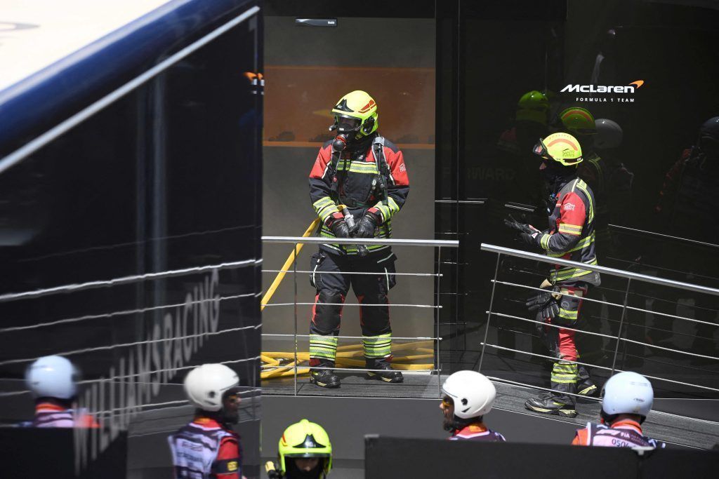 Feuer-Alarm im Motorhome von McLaren