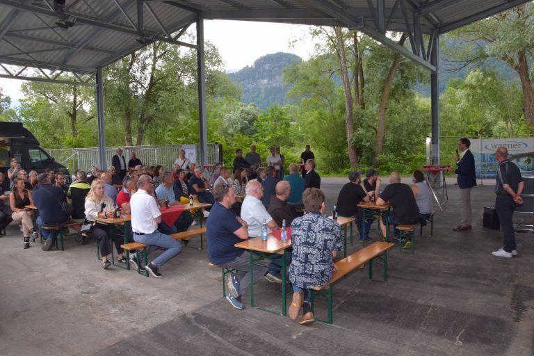 ARA Bludenz: Mit der Kraft der Natur, Eröffnung der PV- und Biogasanlage, Abwasserverband der Region Bludenz, Illweg, Ludesch