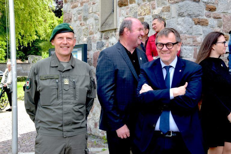 Fest 150 Jahre Kameradschaftsbund Bludenz, Heilig-Kreuzkirche, Innenstadt, Altstadt, Festzug, Kriegerdenkmal