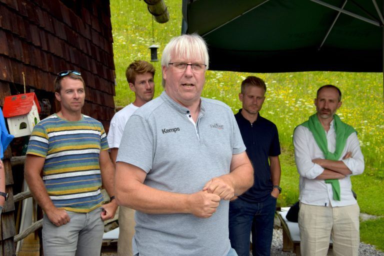 Empfang des Vorarlberger Fußballverbandes im Rahmen der Bundesmeisterschaft im Sparkasse Schülerliga Fußball, Knappastoba, Kristberg