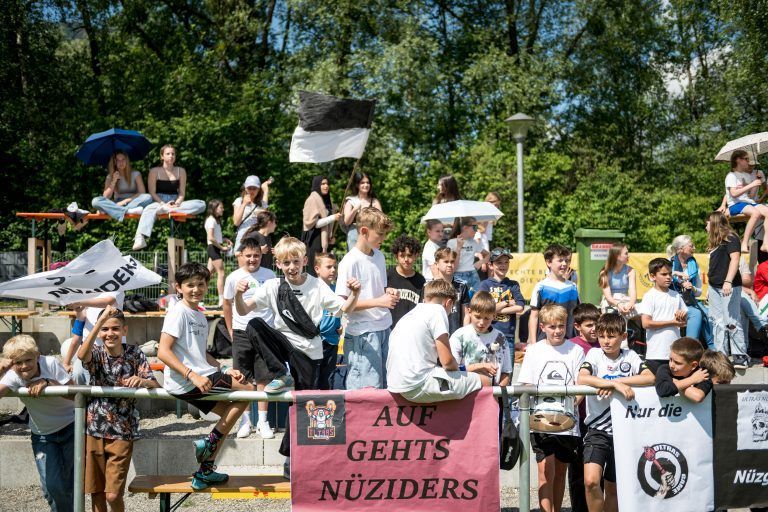 Fußball Schülerliga, Finaltag, Endspiel: SMS Nüziders vs PG Mehrerau, Siegerfoto SMS Nüziders